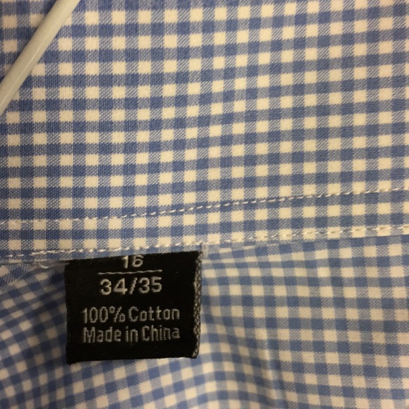 David Donahue - Blue and White XL Micro Check - Picture 5 of 7